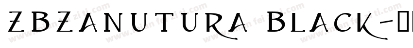 ZBZanutura Black字体转换